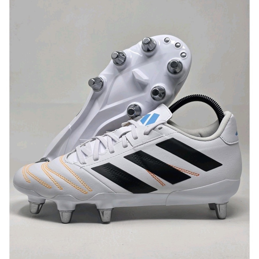 adidas Kakari Elite SG Mens Size 11.5 Soft Ground Rugby White Cleats JP8800 New